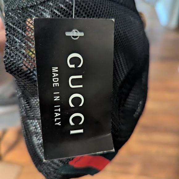 GG Look Alike Beige and Black Logo Cap - Picture 5 of 7